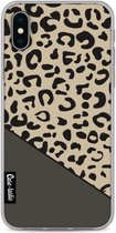 Casetastic Apple iPhone X / iPhone XS Hoesje - Softcover Hoesje met Design - Leopard Mix Green Print