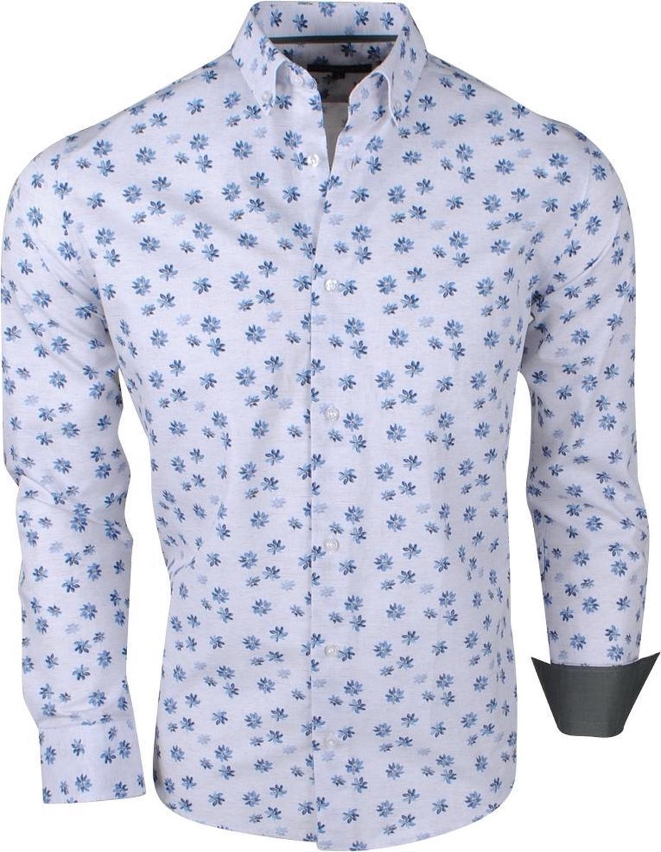 Jan Paulsen - Heren Design Overhemd - Regular Fit - Grijs