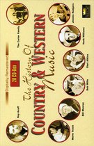 De cover van de 'History Of Country & Western Music' 20 CD-Box, met foto's van Roy Acuff, The Carter Family, Jimmie Rodgers, Hank Williams, Chet Atkins, Bob Wills, Bill Monroe en Merle Travis.