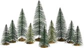 Lemax - Needle Pine Trees -  Set Of 10 - Kersthuisjes & Kerstdorpen