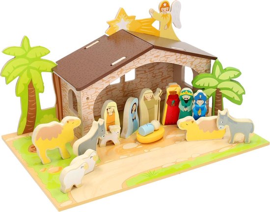 18x Kerststal voor kinderen van speelgoed om mee te spelen - Mamaliefde