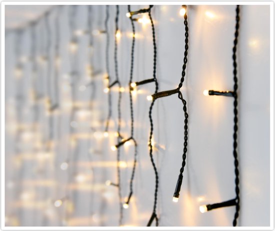 Luksus - IJspegel kerstverlichting 6 meter lengte met 180 LED's en 8  functies - voor... | bol.com