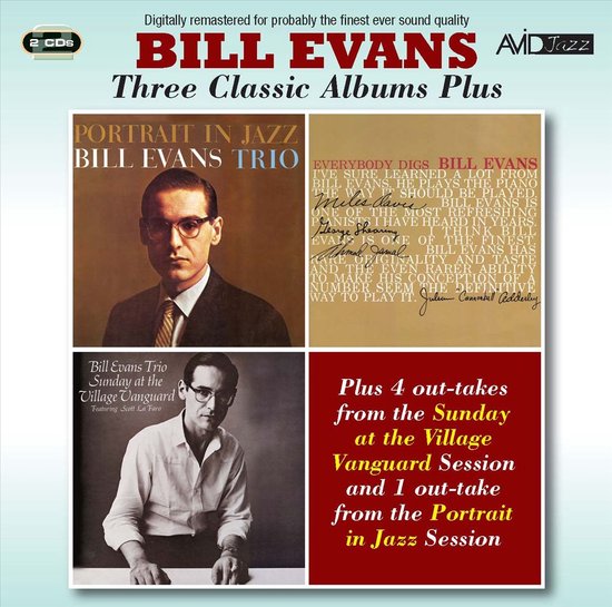 Three Classic Albums Plus (Portrait In Jazz / Everybody Digs Bill Evans / Sunday At The Village Vanguard) [2CD]