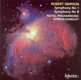 Simpson: Symphonies no 1 & 8 / Handley, Royal Philharmonic