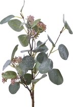 Decoris Eucalyptus Tak - Plastic - Groen - 22 x 8 x 50 cm