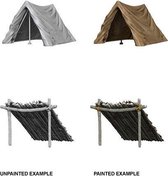 Dungeons and Dragons Miniatures - Tent and Lean-To - Miniatuur - Ongeverfd