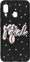 Design Backcover Color Samsung Galaxy A20e hoesje - Yes Girl