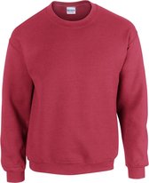 Gildan Zware Blend Unisex Adult Crewneck Sweatshirt voor volwassenen (Antiek kersenrood)