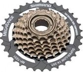 Shimano Freewheel Pion Megarange 7v 14-34t Staal Zwart/zilver