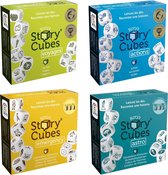 Spellenbundel - Dobbelspel - 4 Stuks - Rory's Story Cubes Actions, Voyages, Astro & Emergency