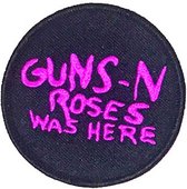 Guns N' Roses Patch Was Here Zwart/Roze