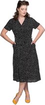 Dancing Days - BLACK SPOT Lange jurk - XL - Zwart