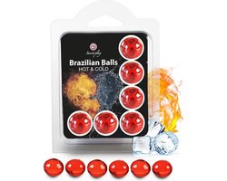 Secret Play Brazilian Balls - Massageolie - Warm en Koud Effect - 6 Stuks