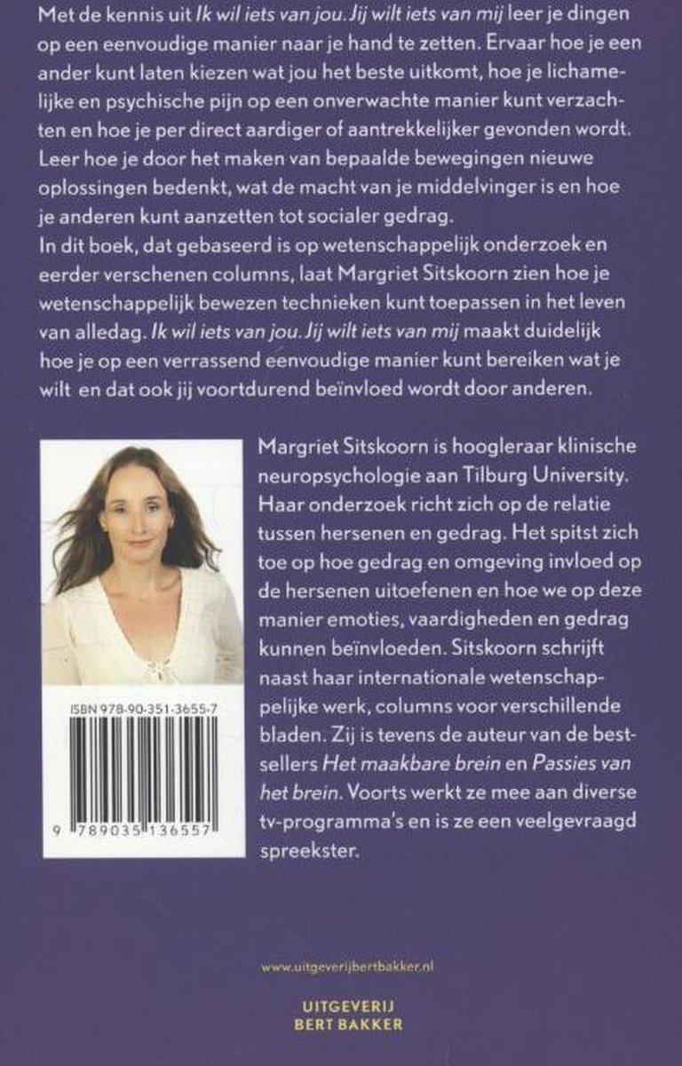 Portret van Margriet Sitskoorn, hoogleraar klinische neuropsychologie, in een wit vestje.