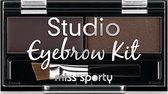 Miss Sports - Studio Eyebrow Kit Palette To Makeup Eyebrows 001 Medium Brown 1.1G