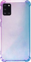 ADEL Siliconen Back Cover Softcase Hoesje Geschikt voor Samsung Galaxy A31 - Kleurovergang Blauw Paars