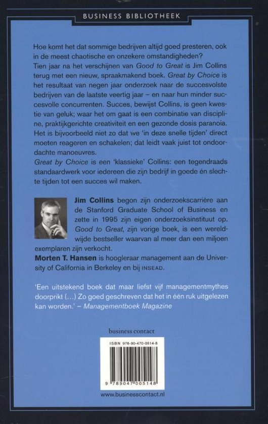 Business bibliotheek - Great by choice