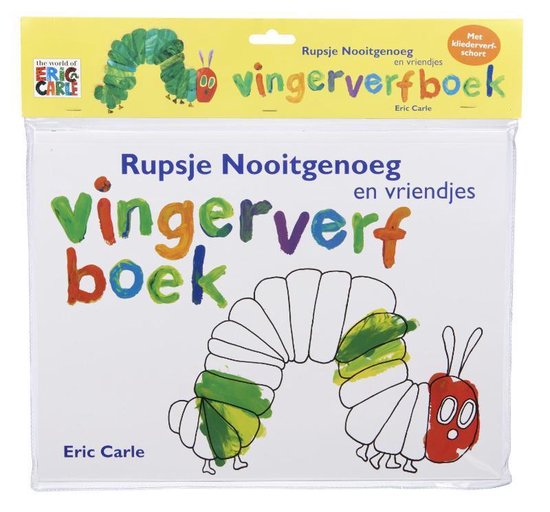 Rupsje Nooitgenoeg  -   Rupsje Nooitgenoeg vingerverfboek