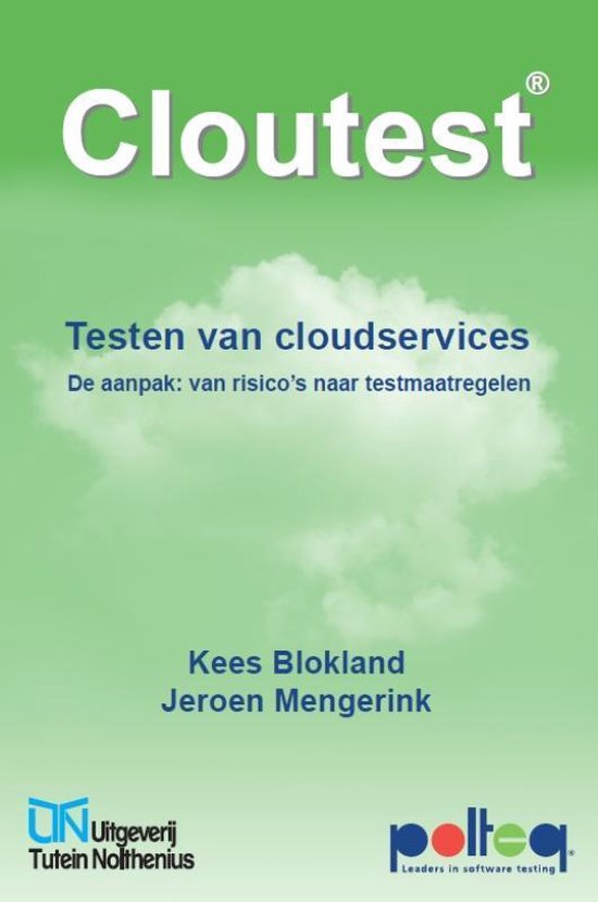 Cover van het boek 'Cloutest Testen Van Cloudservices' van Kees Blokland