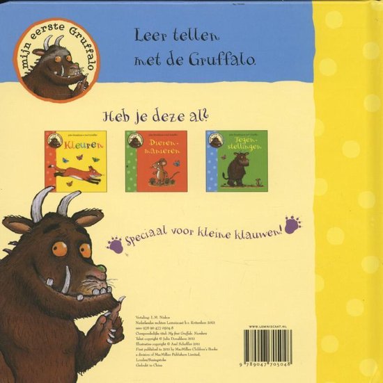 Thumbnail van een extra afbeelding van het spel Lemniscaat Prentenboek: Mijn Eerste Gruffalo. Tellen