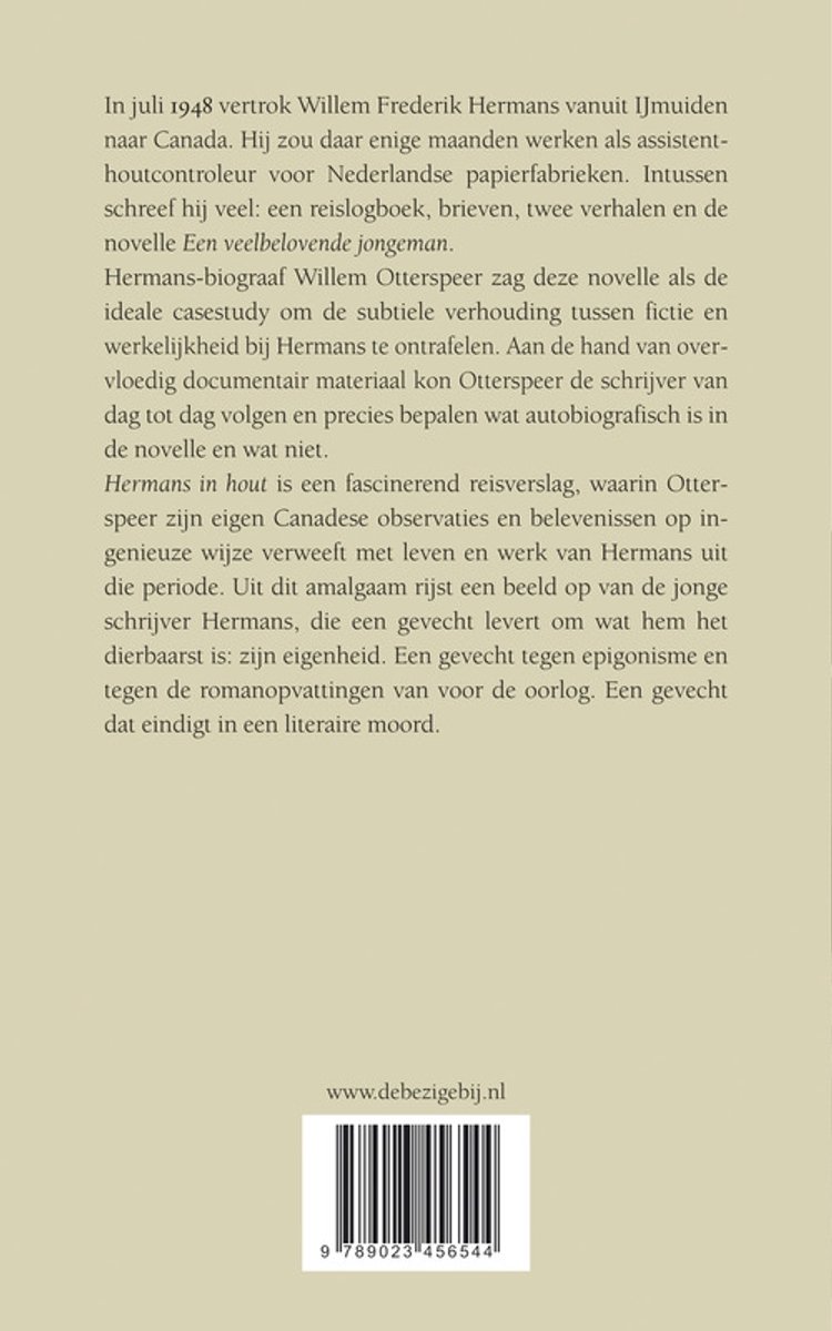 Hermans in hout - back cover