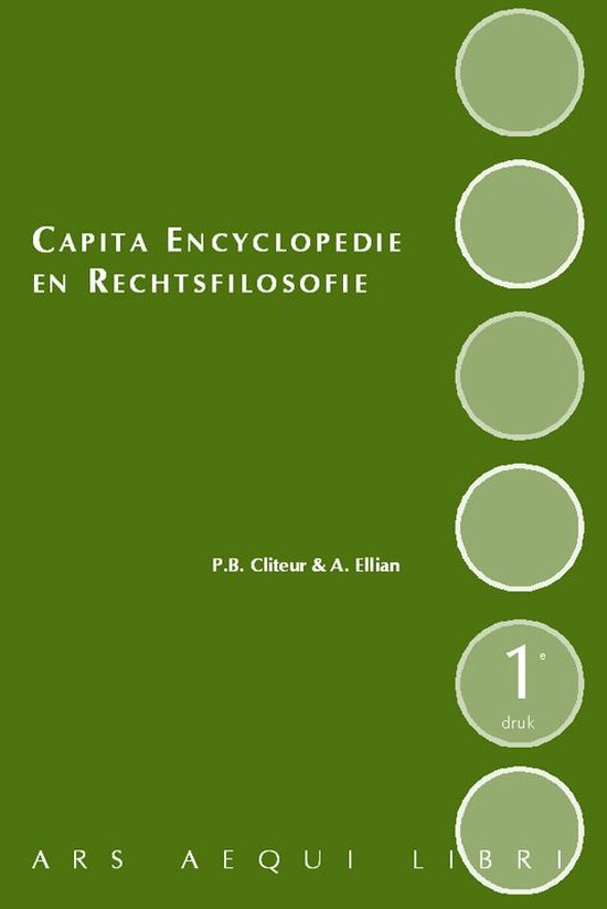 Cover van het boek 'Capita Encyclopedie en Rechtsfilosofie / druk 1' van A. Elian en Paul Cliteur