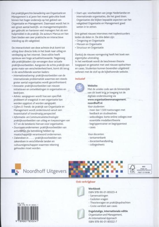 Een praktijkgerichte benadering van organisatie en management