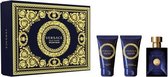 Versace Dylan Blue Giftset - 50 ml eau de toilette spray + 50 ml showergel + 50 ml aftershave balm - cadeauset voor heren