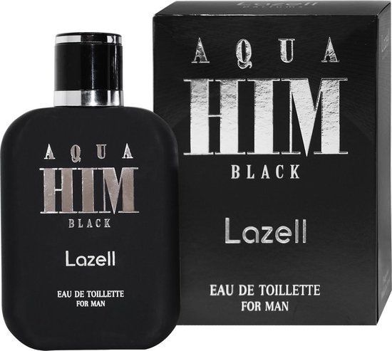 Lazell - Aqua Him Black For Men - Eau De Toilette - 100ML | bol.com