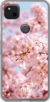 Google Pixel 4a Hoesje Transparant TPU Case - Cherry Blossom #ffffff