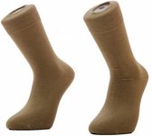 Basset heren katoenen sokken 1 paar  - 42  - beige