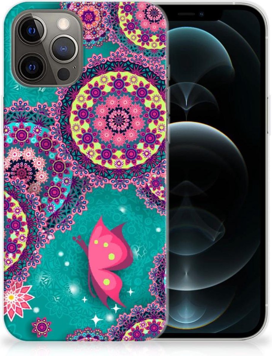 iPhone 12 Pro Max Hoesje maken Cirkels en Vlinders