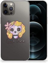 Siliconen Hoesje iPhone 12 Pro Max GSM Hoesje Boho Skull