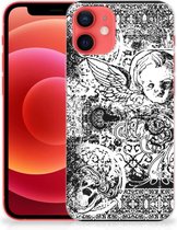 Telefoon Hoesje iPhone 12 Mini Silicone Back Case Skulls Angel