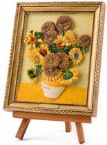 Schilderij Op Ezel - Van Gogh Zonnebloemen - Souvenir