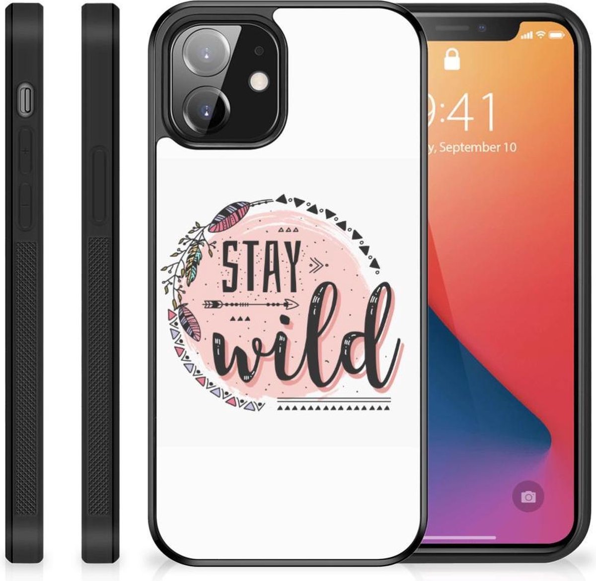 iPhone 12 Mini Bumper Hoesje Boho Stay Wild