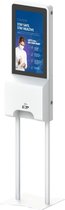 Multimedia-desinfectiezuil met sensor, vrijstaand model Klera 43'' UHD