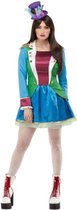 Smiffy's - Circus Kostuum - Kleurige Circus Gastvrouw Kostuum - Blauw, Groen, Paars - Small - Carnavalskleding - Verkleedkleding