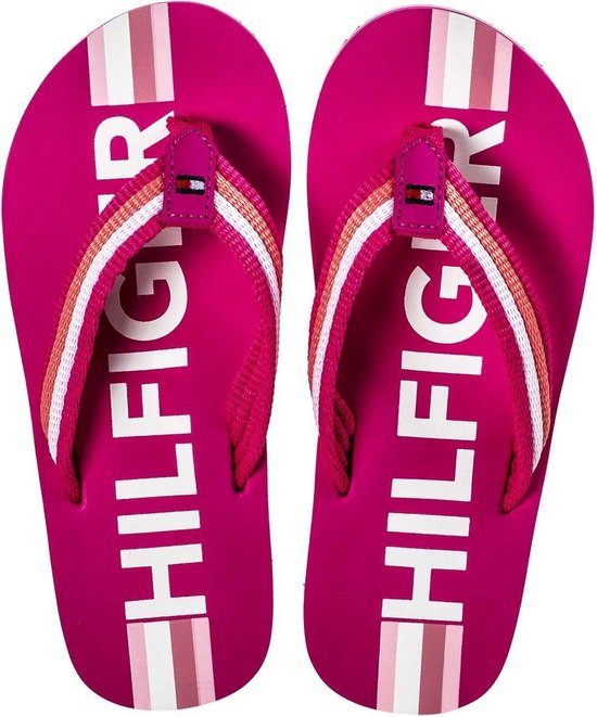 Tommy Hilfiger Teenslipper Meisjes Maat 26/32 - Roze | 30 | bol.com
