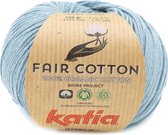 Katia Fair Cotton 41 - grijsblauw - 1 bol = 50 gr. = 155 m. - 100% biol. katoen