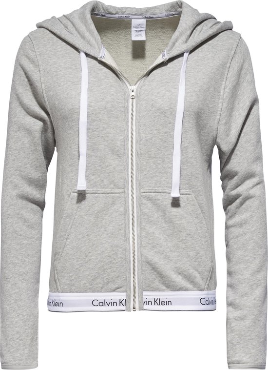 Classificeren Nieuwheid Mart Calvin Klein Vest met rits en logo Dames - Grijs - Maat L | bol.com