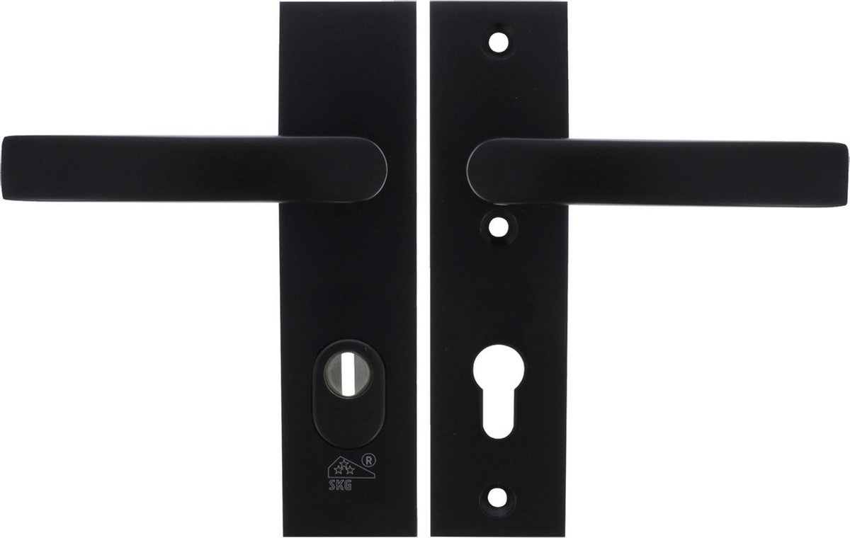 Starx Veiligheidsbeslag – Deurbeslag Zwart – Kruk/Kruk – Kortschild – PC72 mm