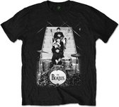 The Beatles - Stage Stairs Heren T-shirt - L - Zwart