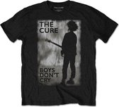 The Cure Heren Tshirt -M- Boys Don't Cry Black & White Zwart