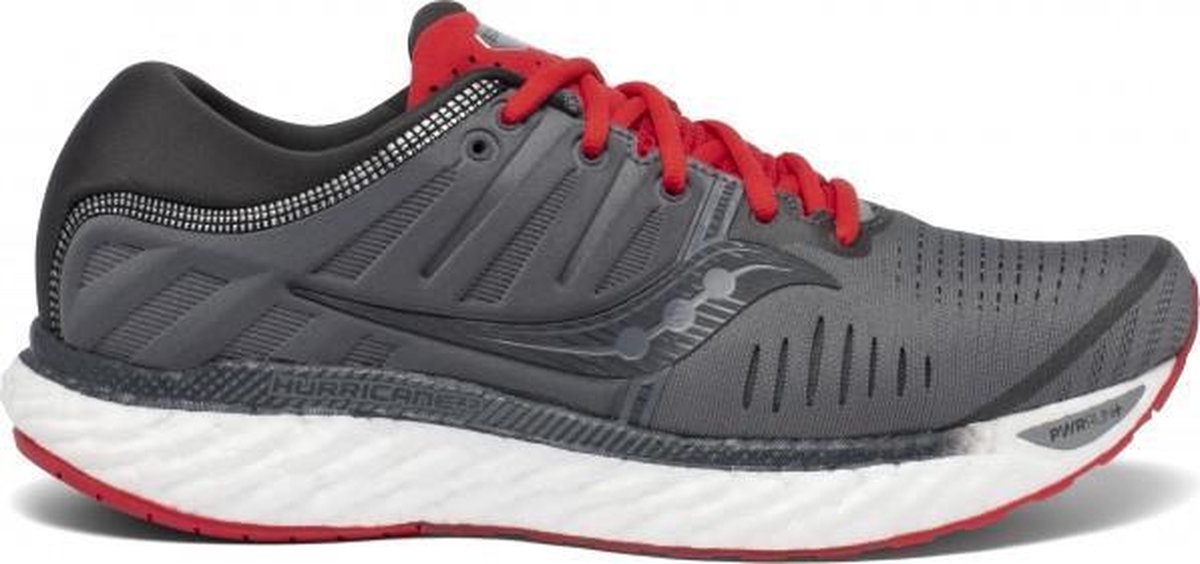 Saucony Hurricane 22 Heren - Grijs - maat 42 | bol.com