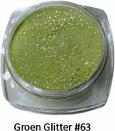 Isabelle Nails Acrylpoeder Groen Glitter #63