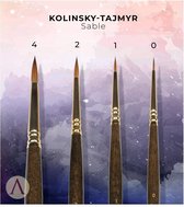 Miniatures Luxury Kolinsky Tajmyr Sable Penselen - 4x - SBR-03