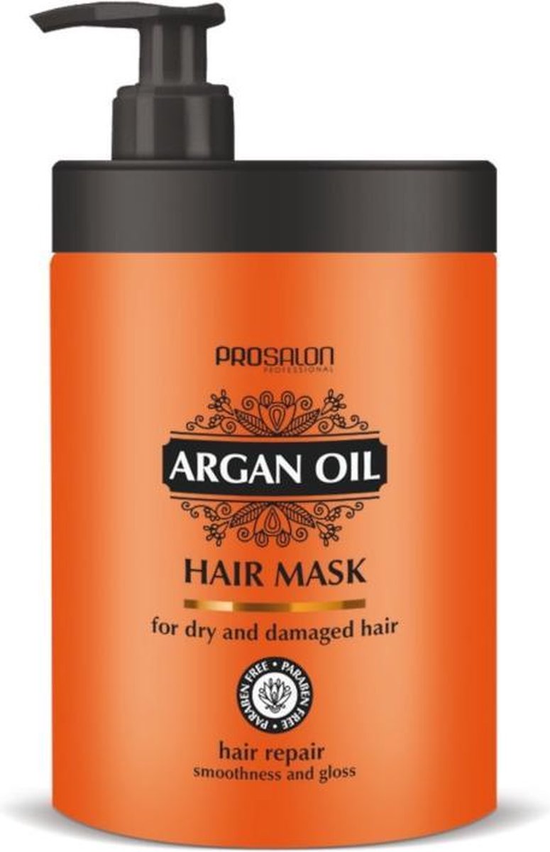 Chantal - Prosalon Hair Mask For Dry And Damaged Hair Mask To Hair Damaged From Oilcaem Argan 1000G
