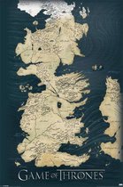 Pyramid Poster - Game Thrones Map - 91.5 X 61 Cm - Multicolor