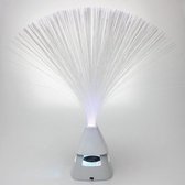 Hoge Glasvezel Lamp 35 cm (met bluetooth-luidspreker en USB)- Feestversiering- Nachtlamp- Speaker